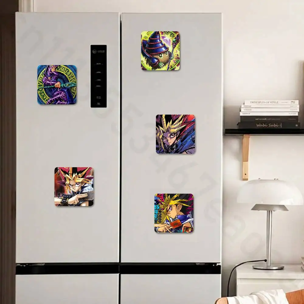 Yu-Gi-Oh Anime Fridge Magnet Personalized Magnetic Durable Plastic Square Picture Surface Fridge Magnets