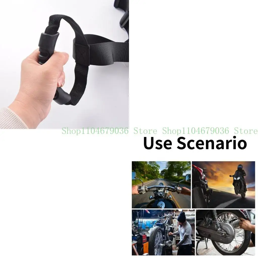 

652F Versatile Motorcycle Passenger Waist Belt Adjustable & not Slip Safety Strap Passenger Hold for Secure Pillion ridings