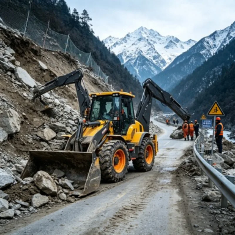 Small Retro Multi-Purpose Wheel Loader Two Head Busy Construction Machinery Excavator with Core Components Engine Motor Pump