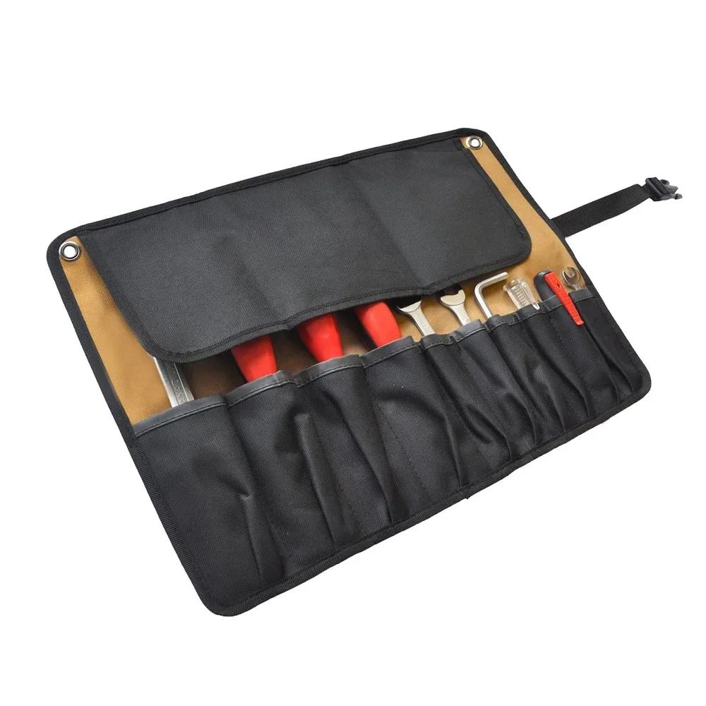 Motorcycle car multi-function tool bag multi-pocket tool roll bag large-capacity thickened portable carry-on storage bag