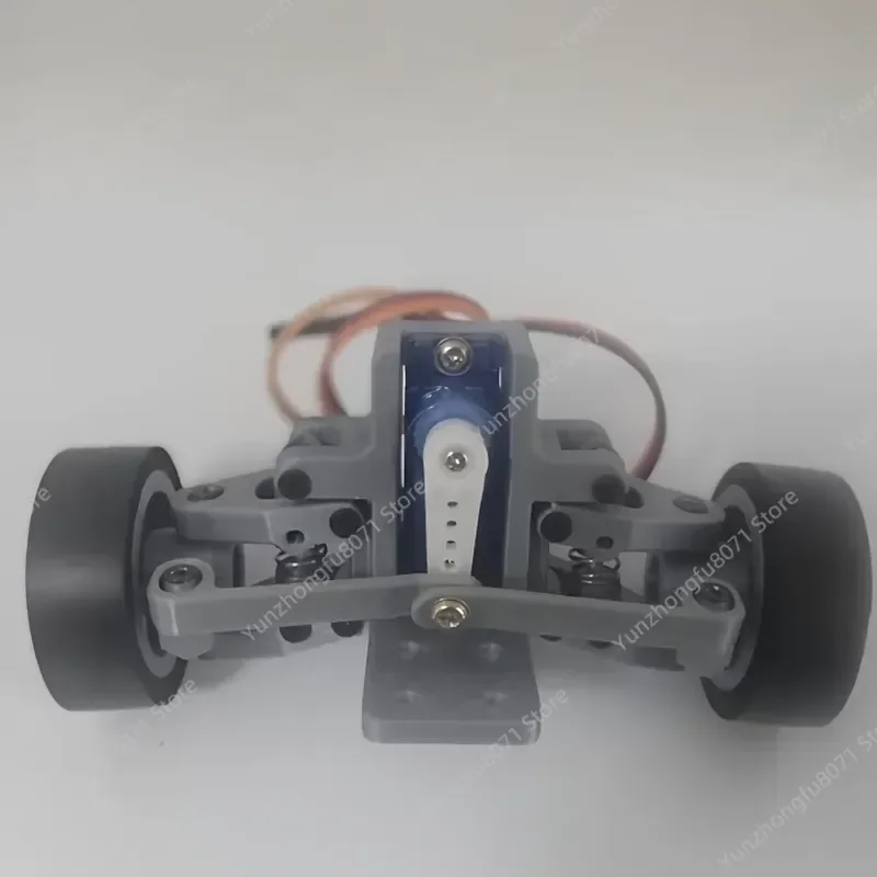 1:18 Smart Car 100mm Steering Assembly Double Fork Arm Shock Absorption Front Axle 3D Printed RC Model Replacement Part