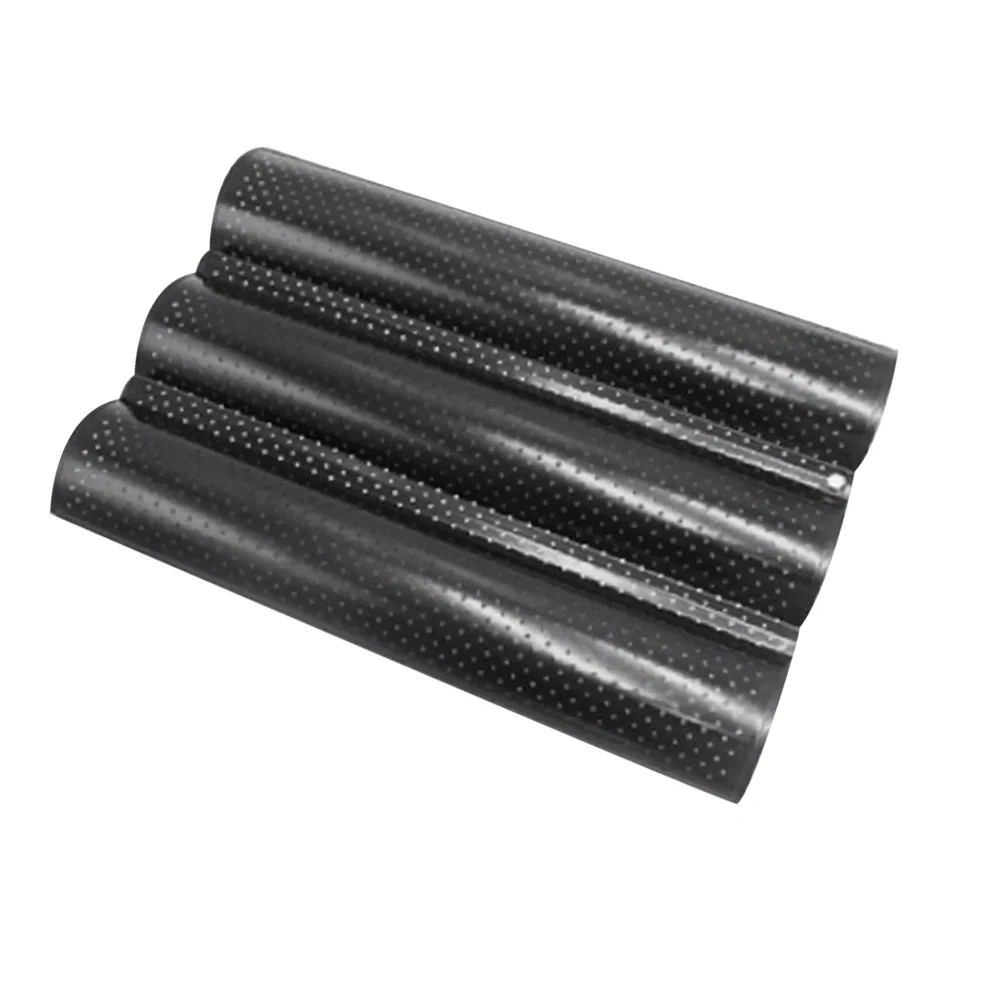 3スロットシルバートレイ高級パン型キッチンベーキングツールウェーブスティックパン型ベーキングパン