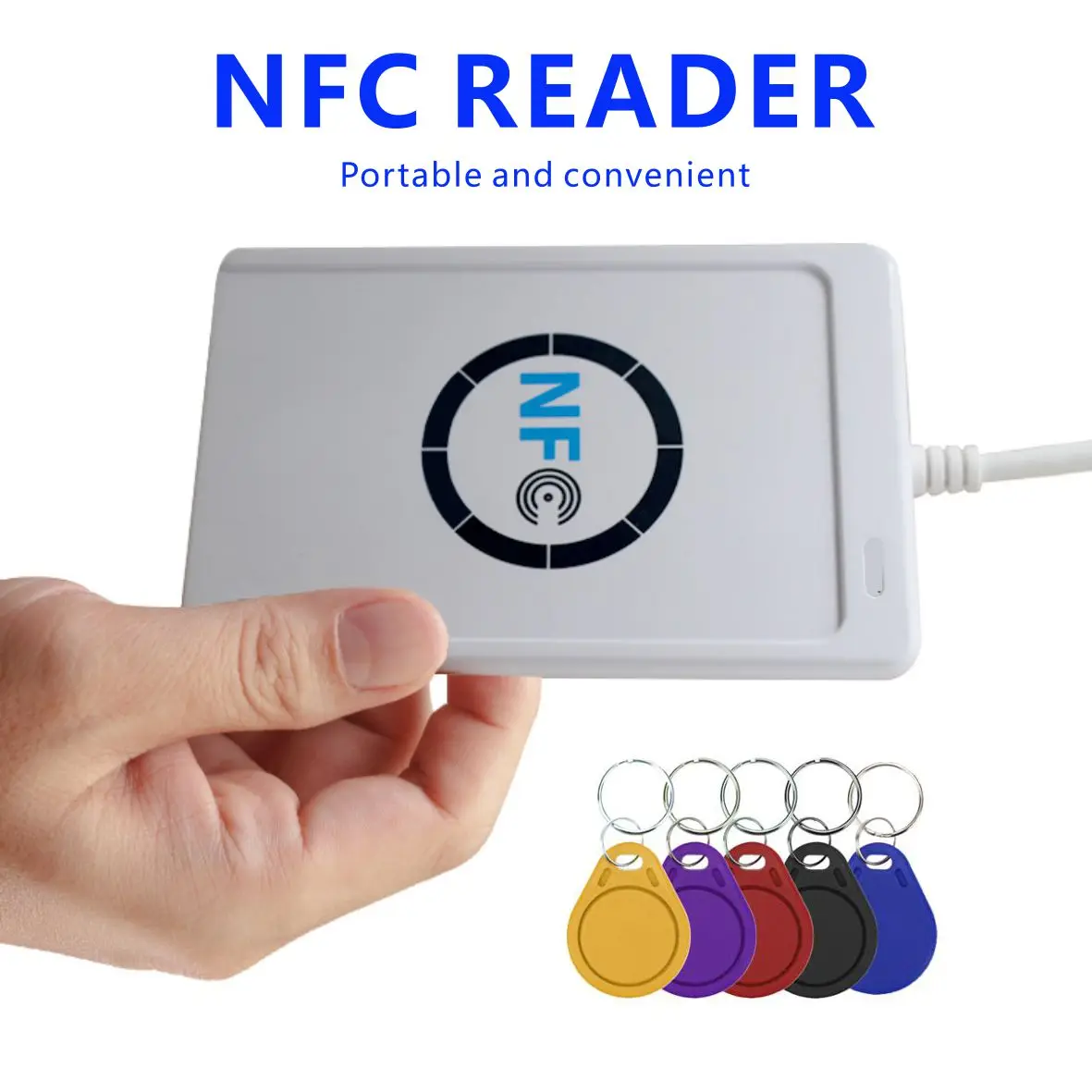 ACR122U RFID IC Smart Card Reader Contactless Writer Copier Duplicator Writable Clone NFC USB S50 13.56mhz M1 Card Copier