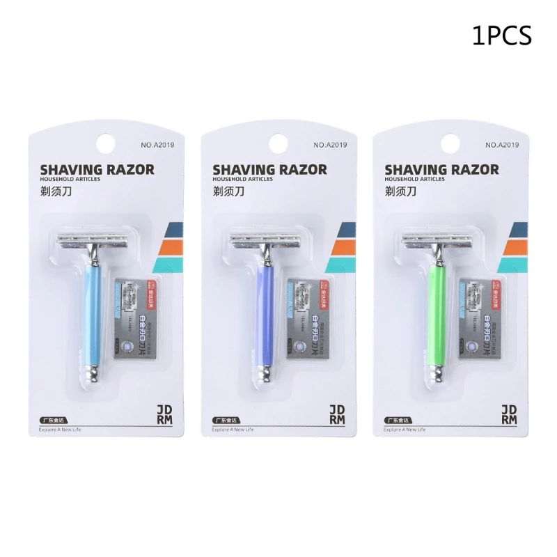 คู่มือความปลอดภัย 1 ชุดสำหรับมีดโกน Double Men Beard Trimming F