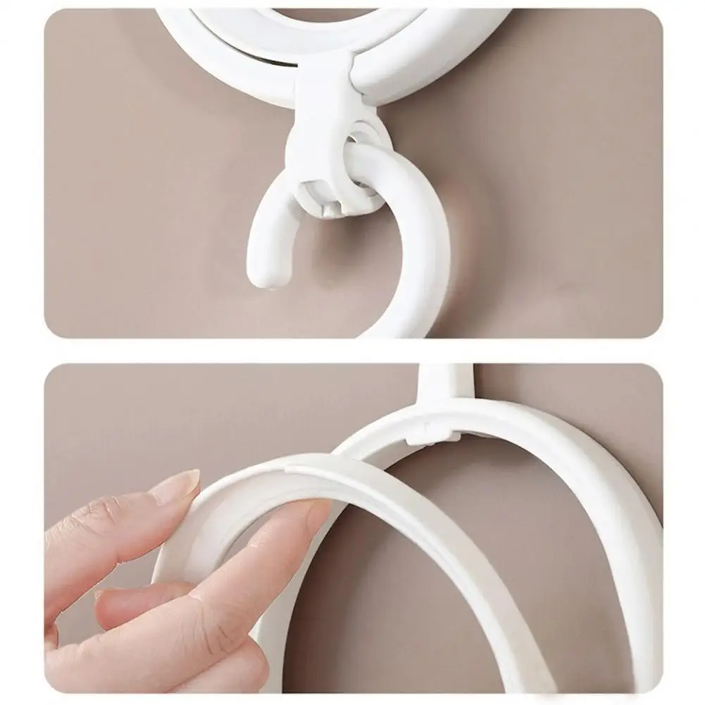 Hanger-compatible Wig Rack Wig Hat Storage Hanger Set Foldable Anti-slip Organizer for Wall or Door Display Great Load for Hats