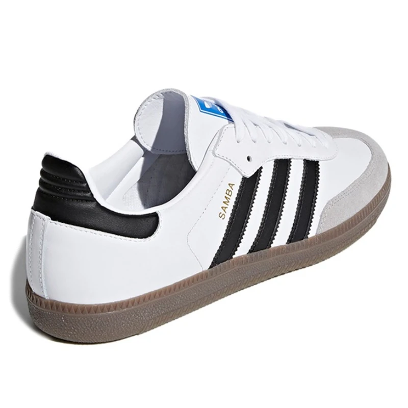 Chaussures de sport plates en cuir souple pour hommes et femmes, baskets de skateboard, confortables, décontractées, adidas Samba, Pays de Galles,