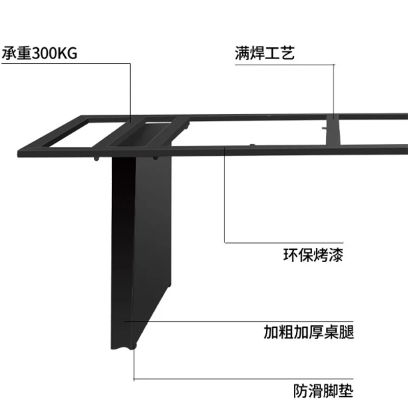 Metal coffee table tea table, frame wrought iron dining table feet modern and simple, rock slab table legs bracket