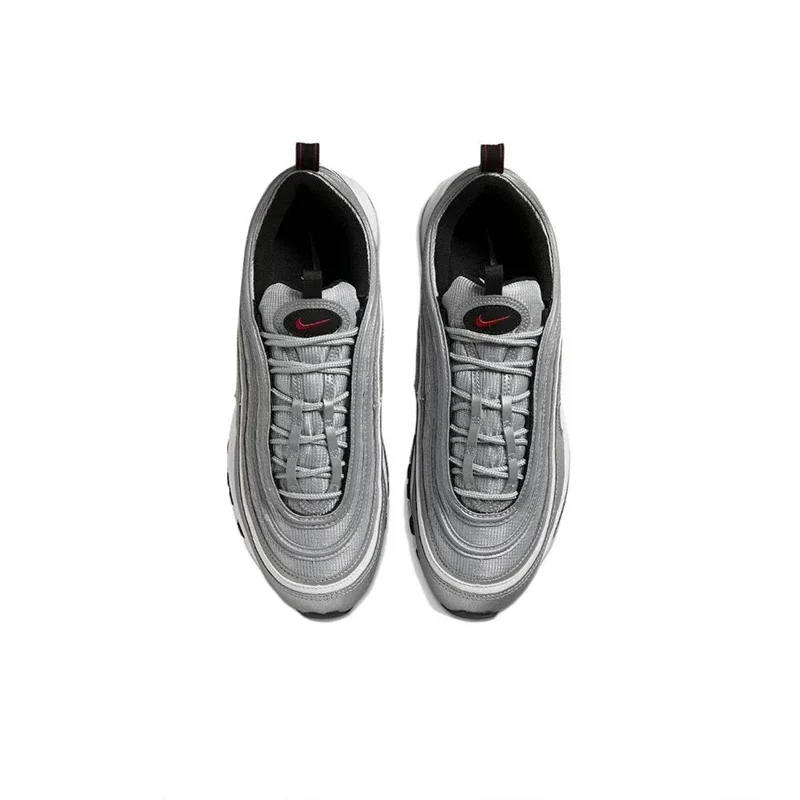 Originele Nike Air Max 97 'Silver Bullet' hardloopschoenen voor heren Aseismatic ademende sport unisex vintage sneakers 884421 -001