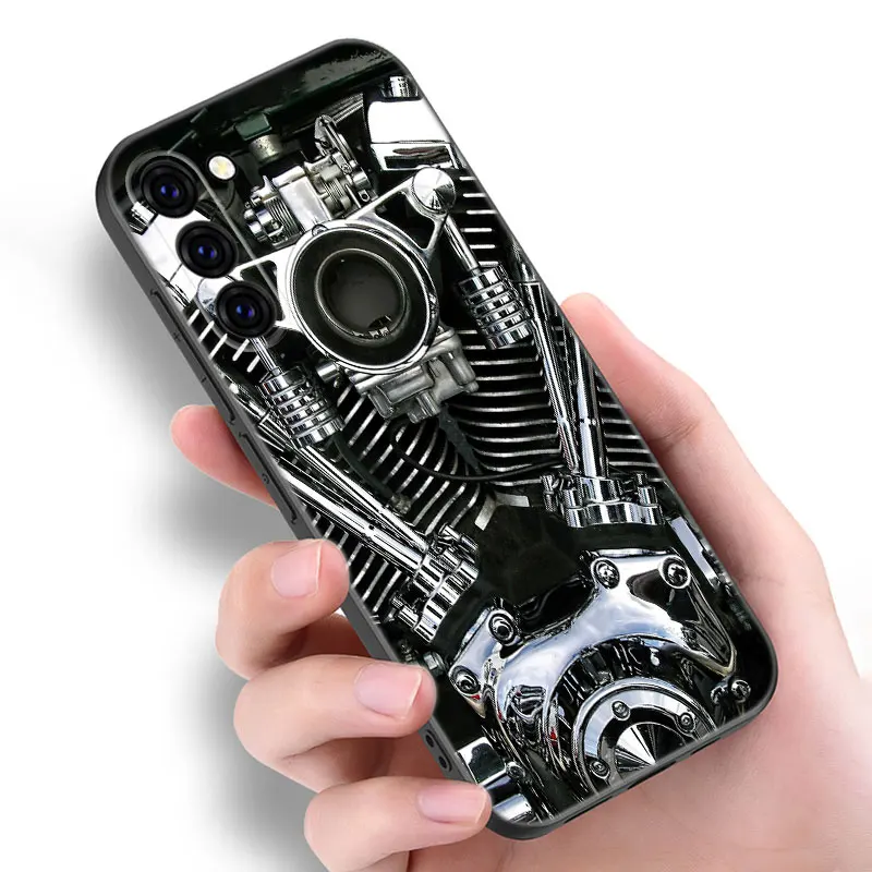 Moto Cross Motorcycle Sports Black Phone Case For Samsung Galaxy S20 S23 FE S21 S22 S24 Ultra S10 Lite S8 S9 Plus S7 Edge