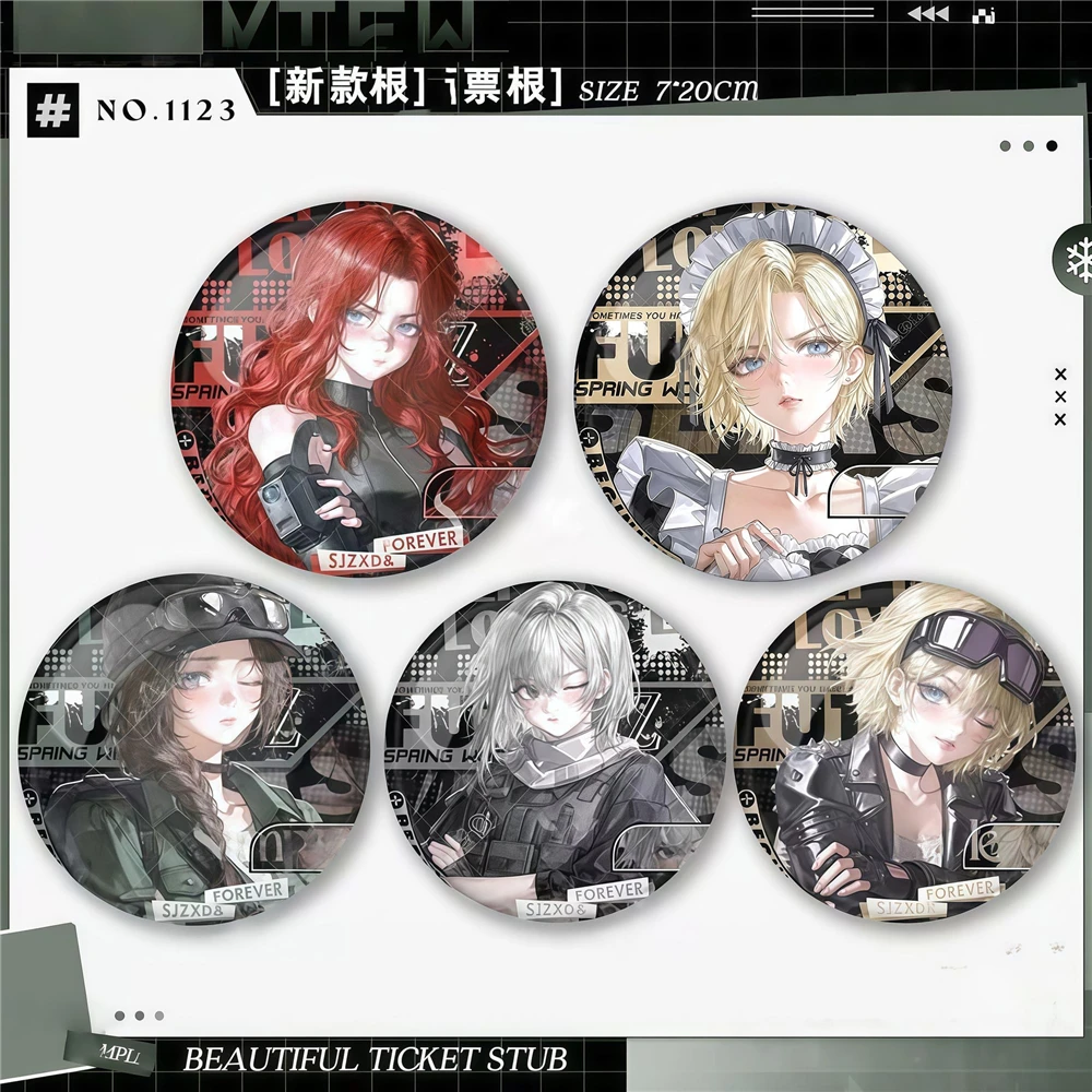 58mm Game Delta Force Claire Ann Byers Mai‌ Hackclaw Cosplay COSTUME Badge Pin SPTE Tinplate Brooch Porp