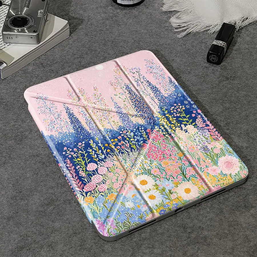 Forest Flower Print Tablet Case For iPad Pro 11th 10th 9th 8th 7th 12.9inch Pro 2025 Mini 6 7 Air 4 5 M3 M2 1 2 M4 11inch Holder