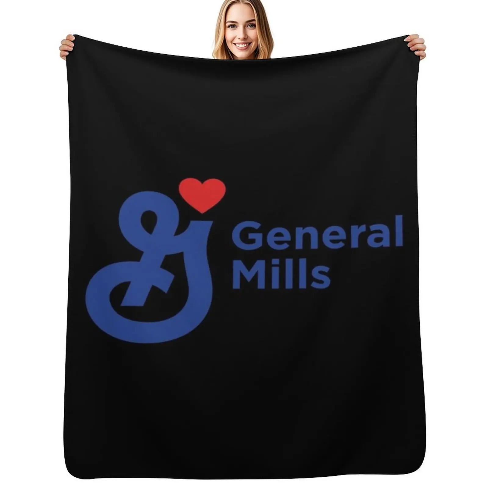 

general mills Logo Throw Blanket christmas gifts Travel Furry Soft Beds Blankets