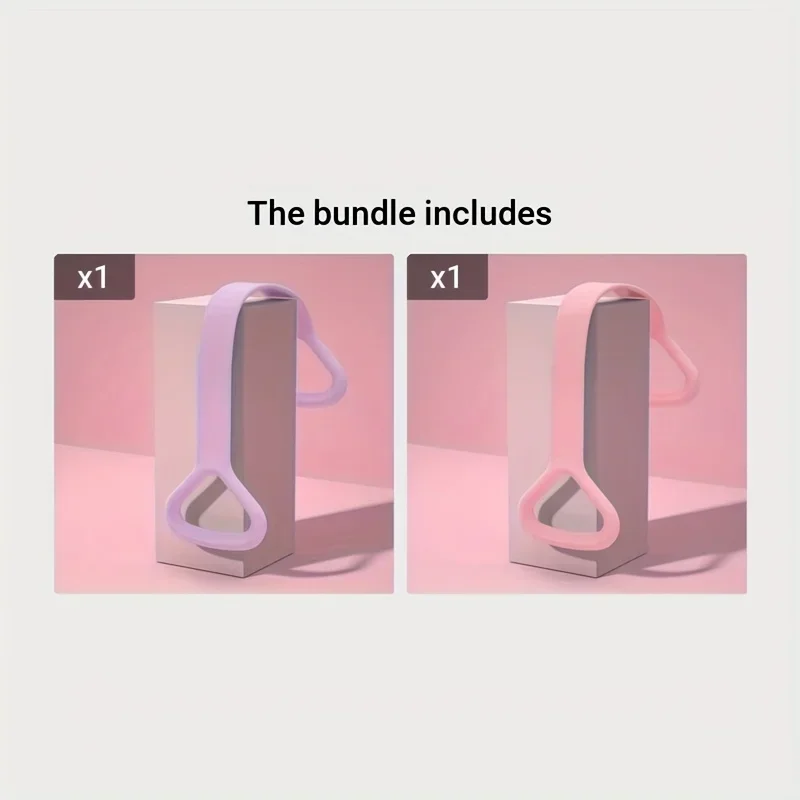 1pc ProFlex 8-Shaped Silicone Yoga Resistance Band - Universal Elastic Fitness Stretching Rope for Back, Waist, Arm Exercise image 5