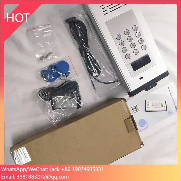 Access Control Card Reader RFID Card RainproofHood Optional 4G K6 System Smart GSM Wireless Apartment Intercom for Gate Opener