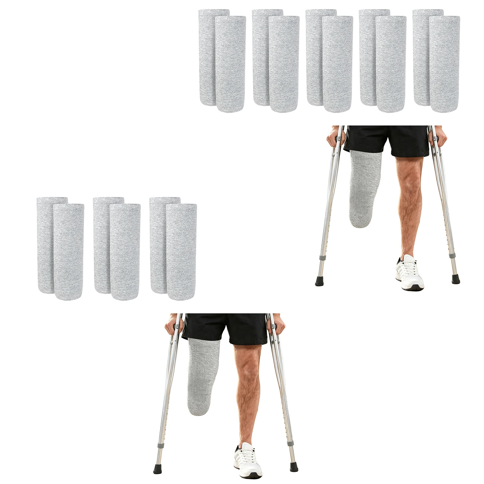 Men Women Prosthetic Stump Shrinkers Amputee Socks Soft Breathable Protective Stump Socks for Daily Outings