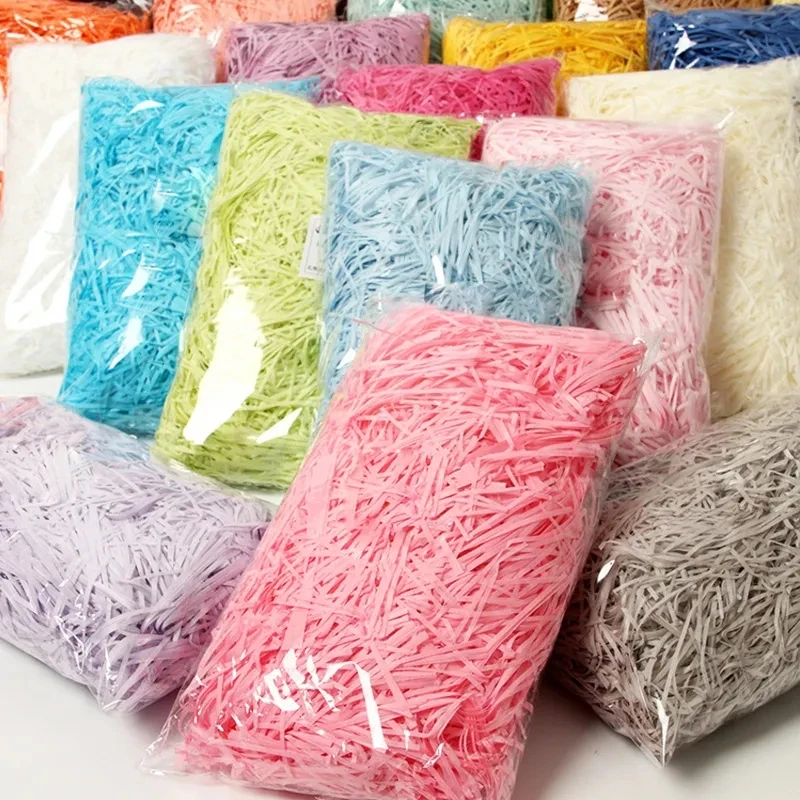 Raffia 100g Lafite Paper Colorful Shredded Crinkle DIY Paper Party Craft Paper Gift Box Decoration Practical Filling Material