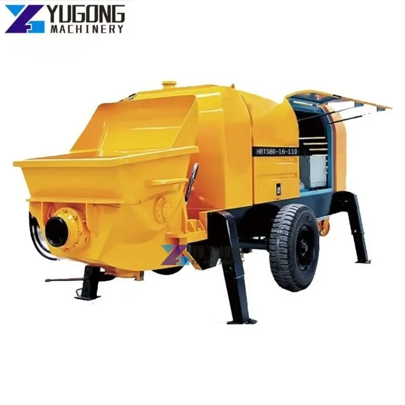 Mortar Pump Concrete Pump Machine Mini Pumpcrete Diesel Engine Concrete Trailer Pumps for Sale