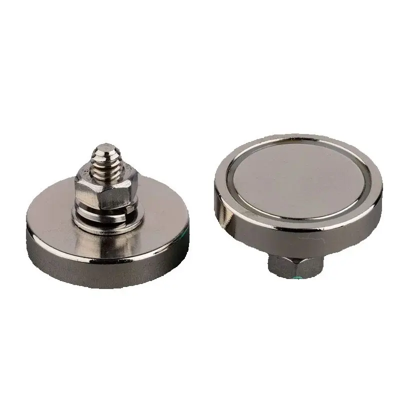 

4 шт. 32 мм 1/4 дюйма сверхмощные круглые магниты с наружной резьбой, сильная магнитная присоска для крепления
