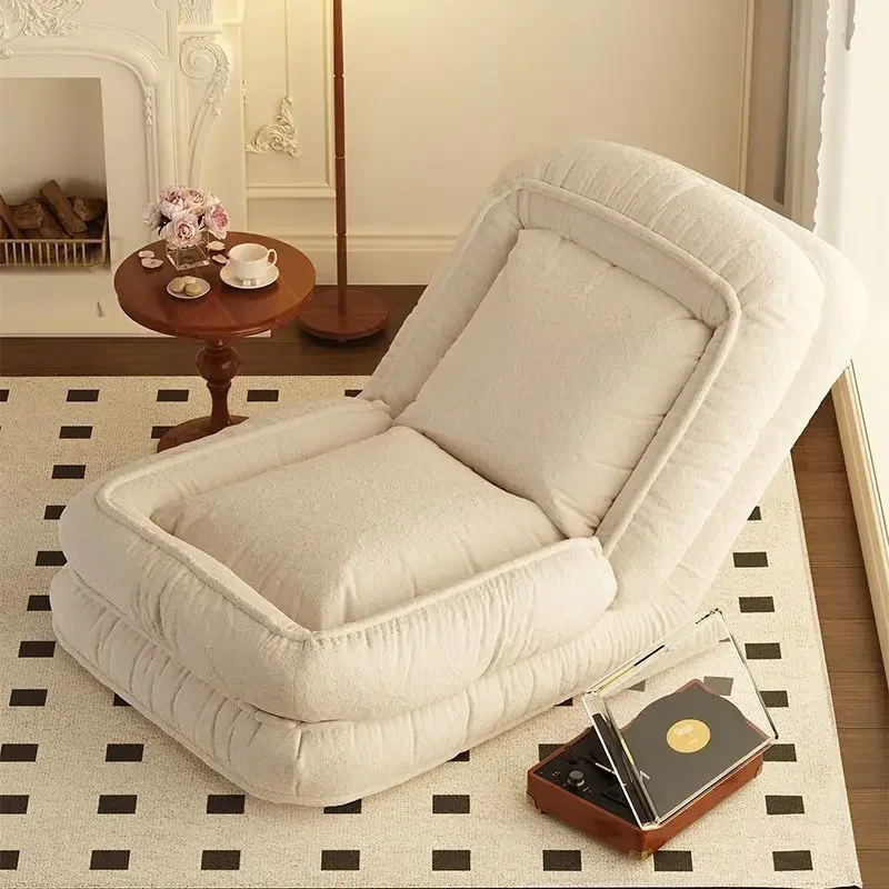 بيت الإنسان أريكة كسولة قابلة للنوم مستلق أريكة حصير شقة صغيرة أريكة استرخاء سرير كرسي مزدوج الأغراض قابل للطي