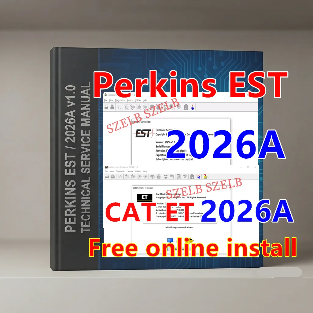 Новинка 2026 года! Программное обеспечение для CAT ET Electronic Technician 2026A + Perkins EST 2026A Electronic Service Tool с онлайн-установкой на удалённую установку
