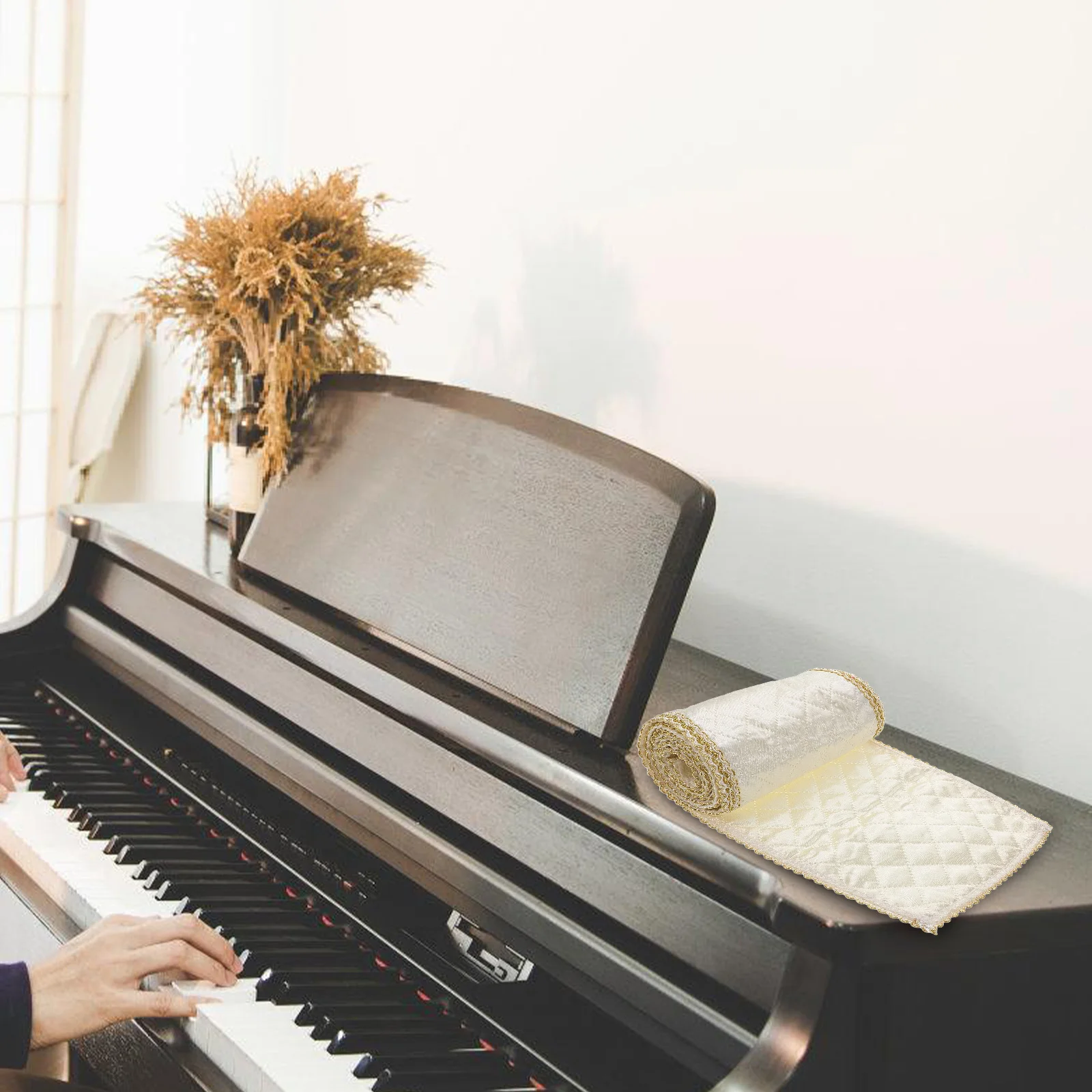 

Piano Keyboard Cover Dustproof Ultrafine Fiber Anti Slip Fit Washable Protector for Electric Piano Keyboard Cover Accessories