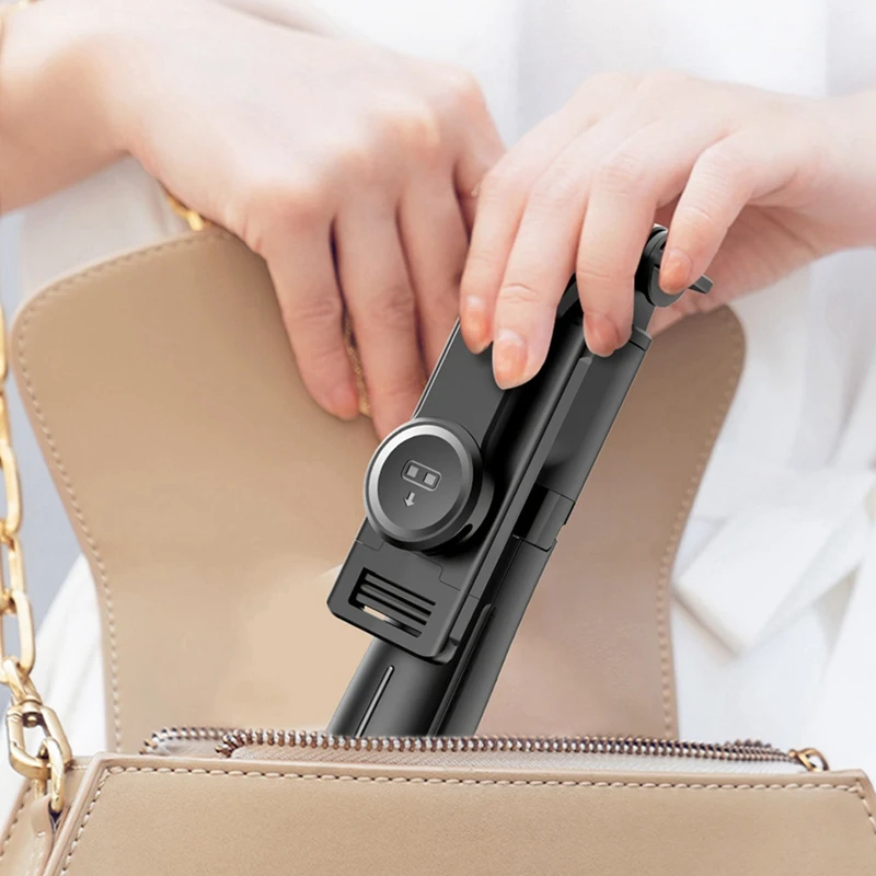 Tripé de chão para selfie stick L21 com controle remoto de haste extensível para Android e IOS