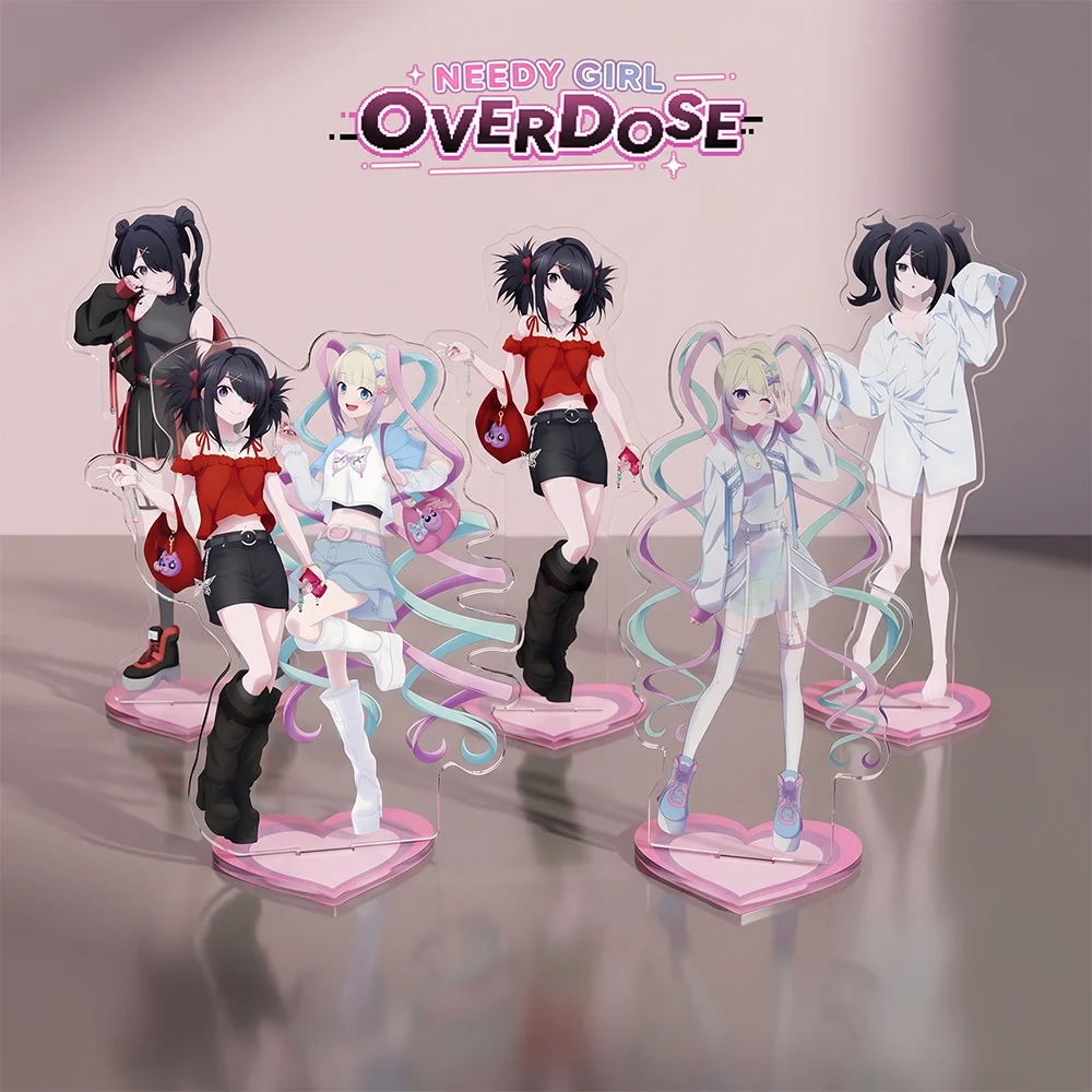 NEEDY GIRL OVERDOSE 2026 New Model Ame-chan Choten-chan KAngel 15CM Anime Acrylic Stand Keychain Cute Figure Display Fans gift