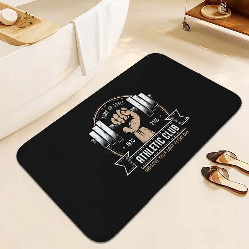 

Ковер для спортзала для спальни, напольные коврики для передней двери, мягкий индивидуальный коврик для гостиной, забавный коврик для ванной комнаты, прихожей, спальни, эстетический коврик