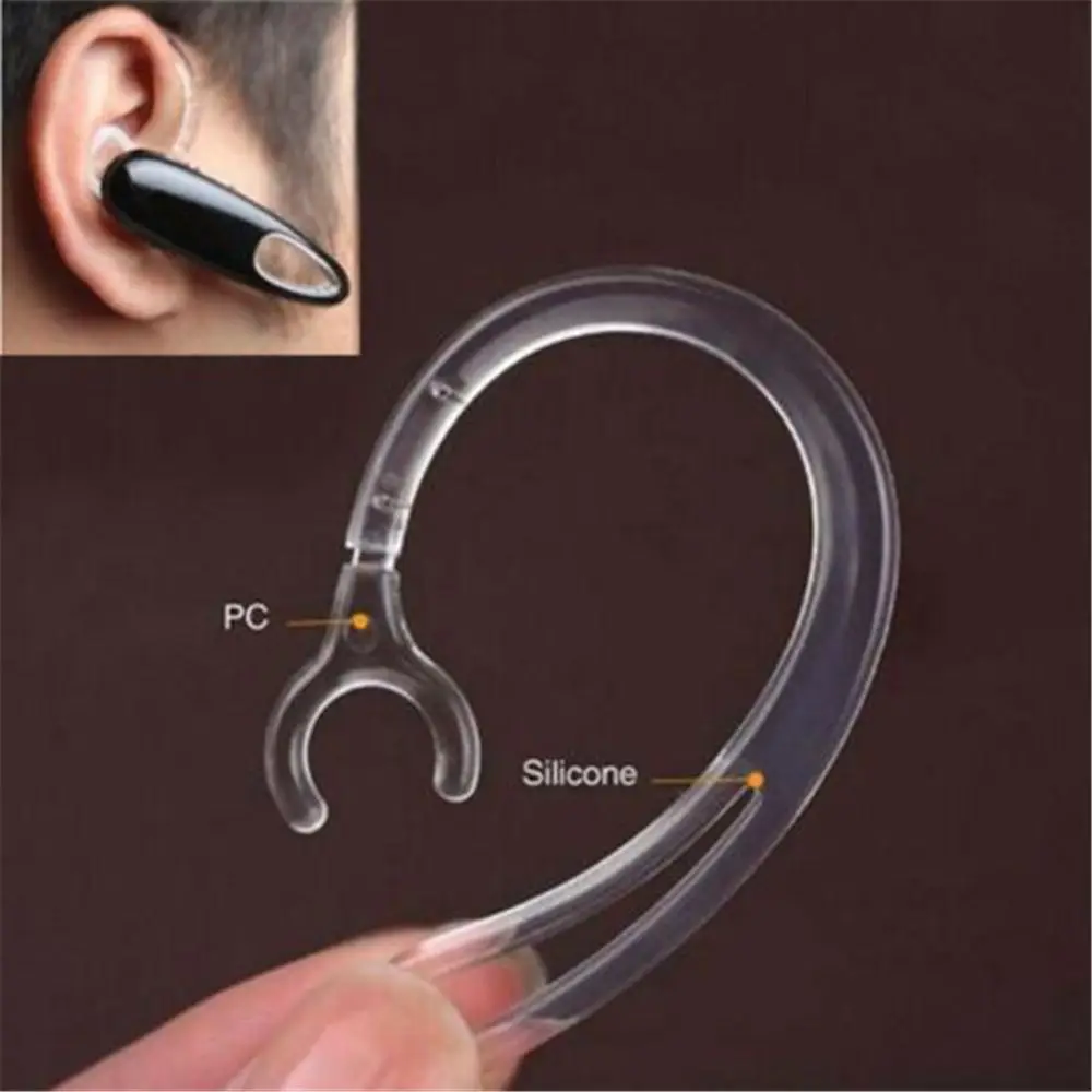 

Silicone 2Pcs Transparent Earphone Accessories Bluetooth Clip Replacement Ear Hook Earhook Loop