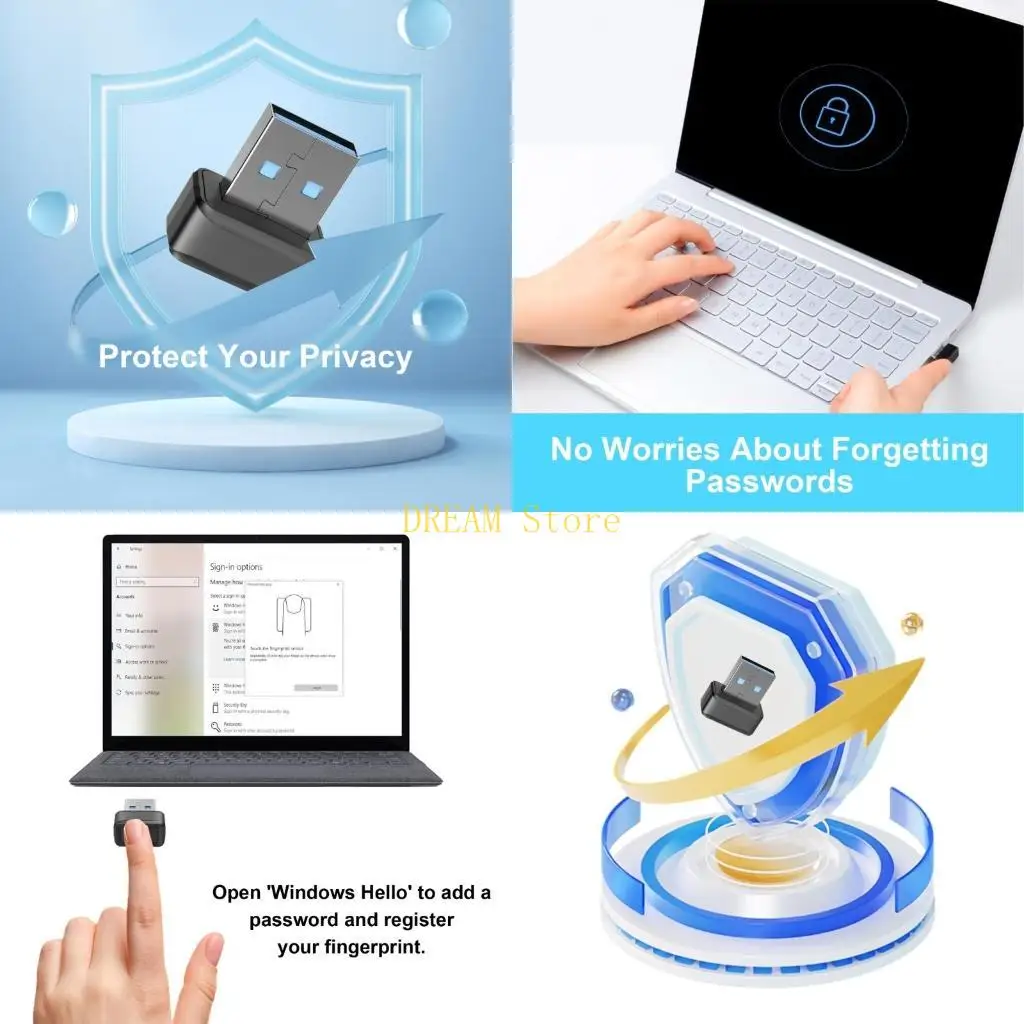 

Lightweight USB Fingerprint Reader Small and User friendly Design USB Reader best sale