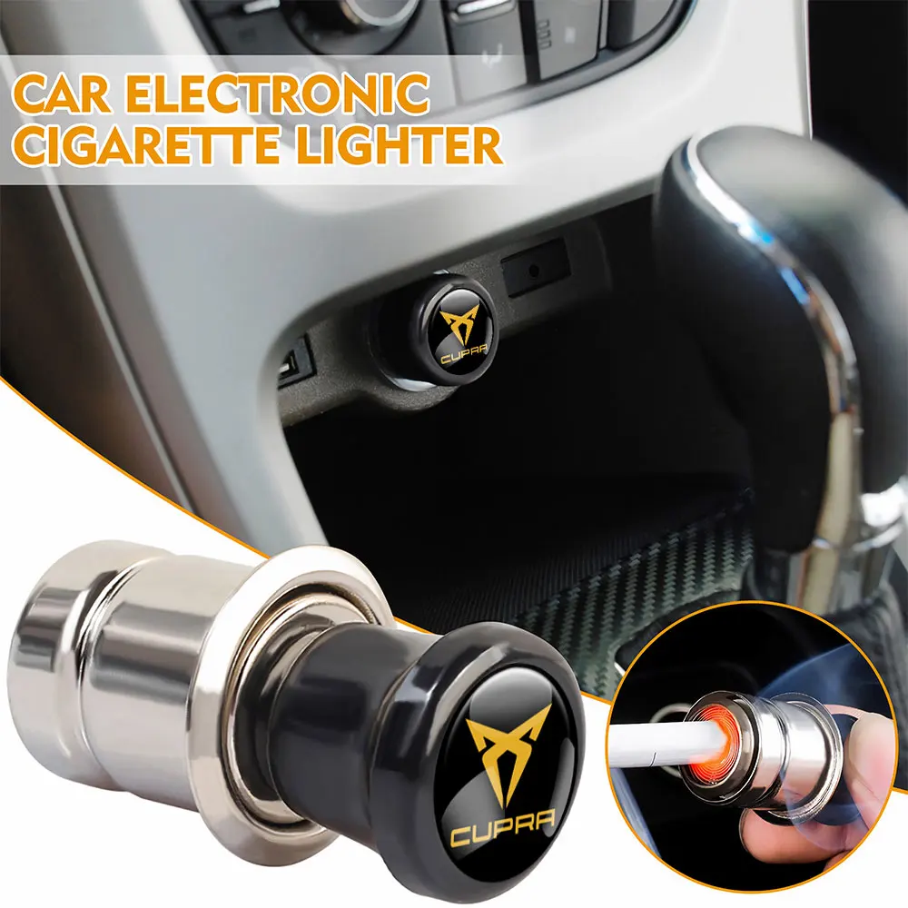 Car Cigarette Lighter Portable Cigar Lighter Adapter For Seat Cupra FR Racing Ibiza Leon E-racer Ateca Exeo Altea Toledo Tarraco