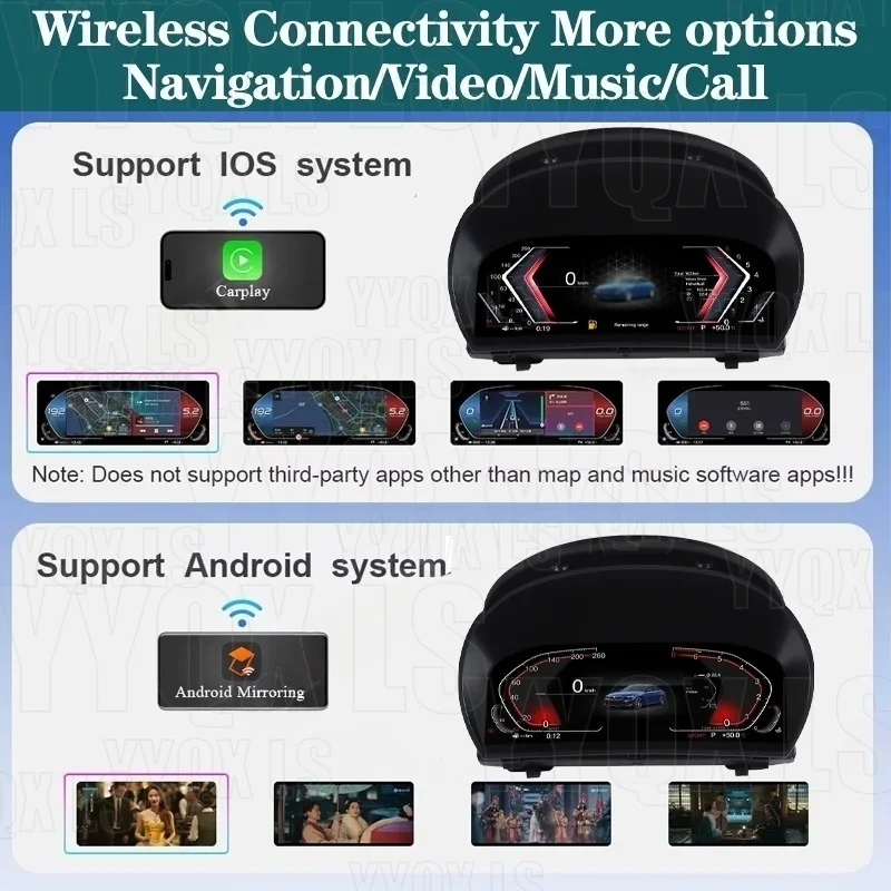 For BMW Z4 E85 E86 E89 G29 2006-2011 Android Digital Virtual Cockpit Car Multi-Function LCD Dashboard Instrument Speedmeter
