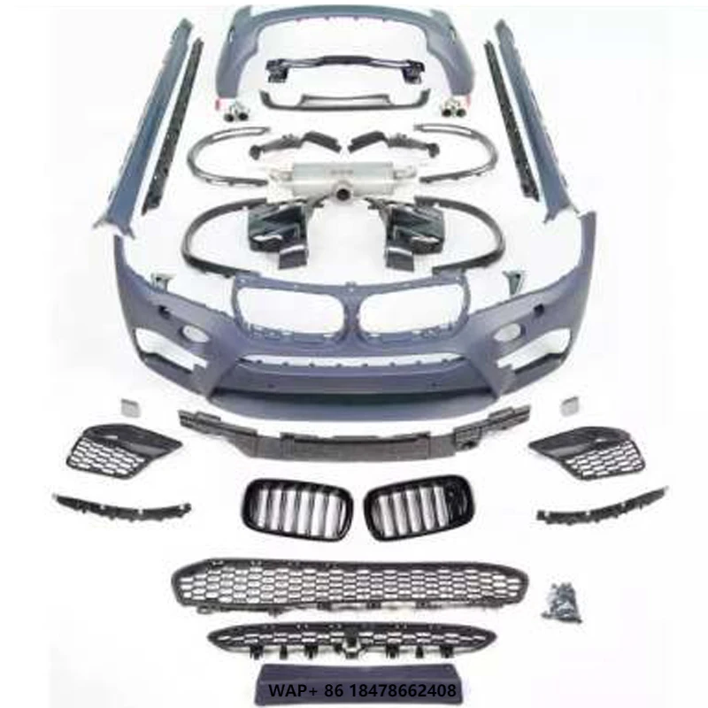

For X5 F15 X6 F16 Upgrade X5M X6M Front Rear Bumper Body Kit With Exhaust System