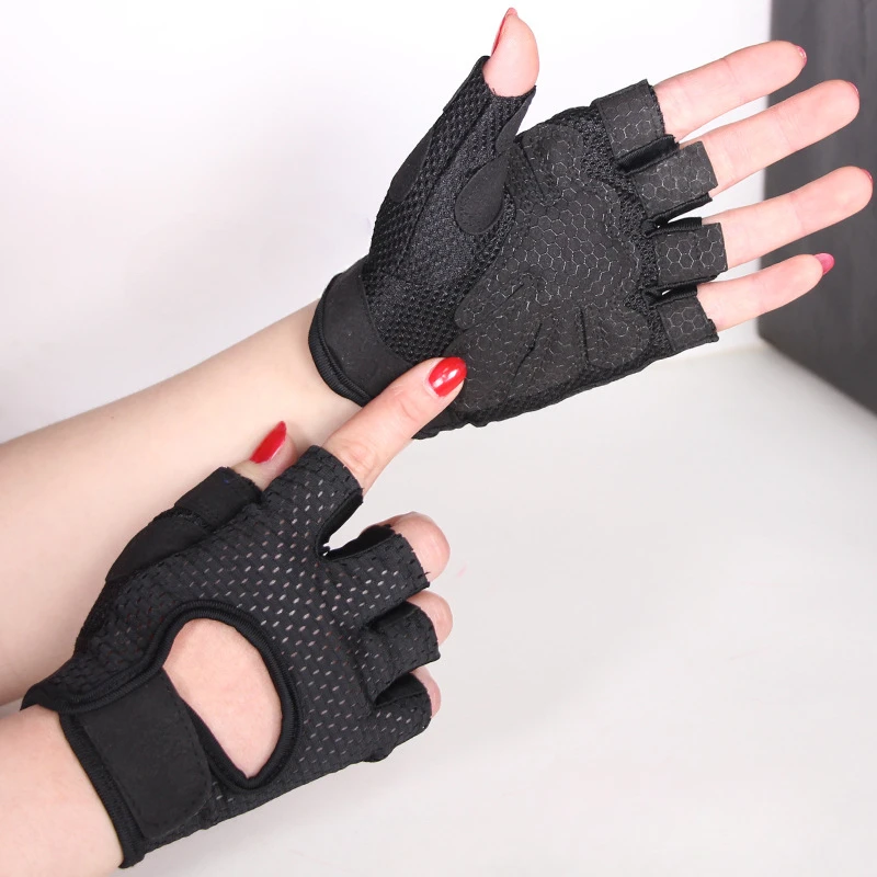 Cycling Fingerless Gloves Professional Gym Fitness Gloves for Women Men Breathable Anti-Slip Summer Fishing Bicycle Bike Gloves