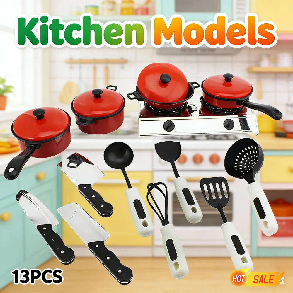 

Набор из 13 предметов: Имитационная посуда для детей, креативные и забавные игрушки, классическая развивающая игра для координации рук и глаз, интерактивная игра для детей