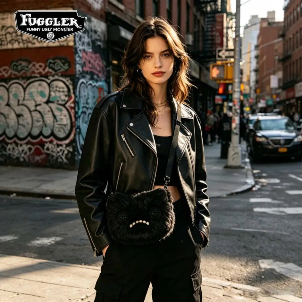 Sac Fuggler original, sac à bandoulière en peluche douce, monstre moche et amusant, sac tendance pour femme, cadeau d'anniversaire pour enfants