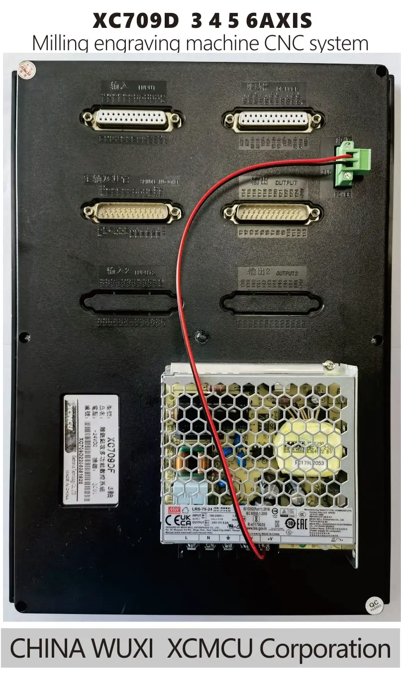 Imagem -02 - Xcmcu-usb Sistema de Controle Cnc Suporte Fanuc G-code Fresagem Offline Boring Tapping Drilling Feeding Xc709d Eixos Eixos Eixos Eixos