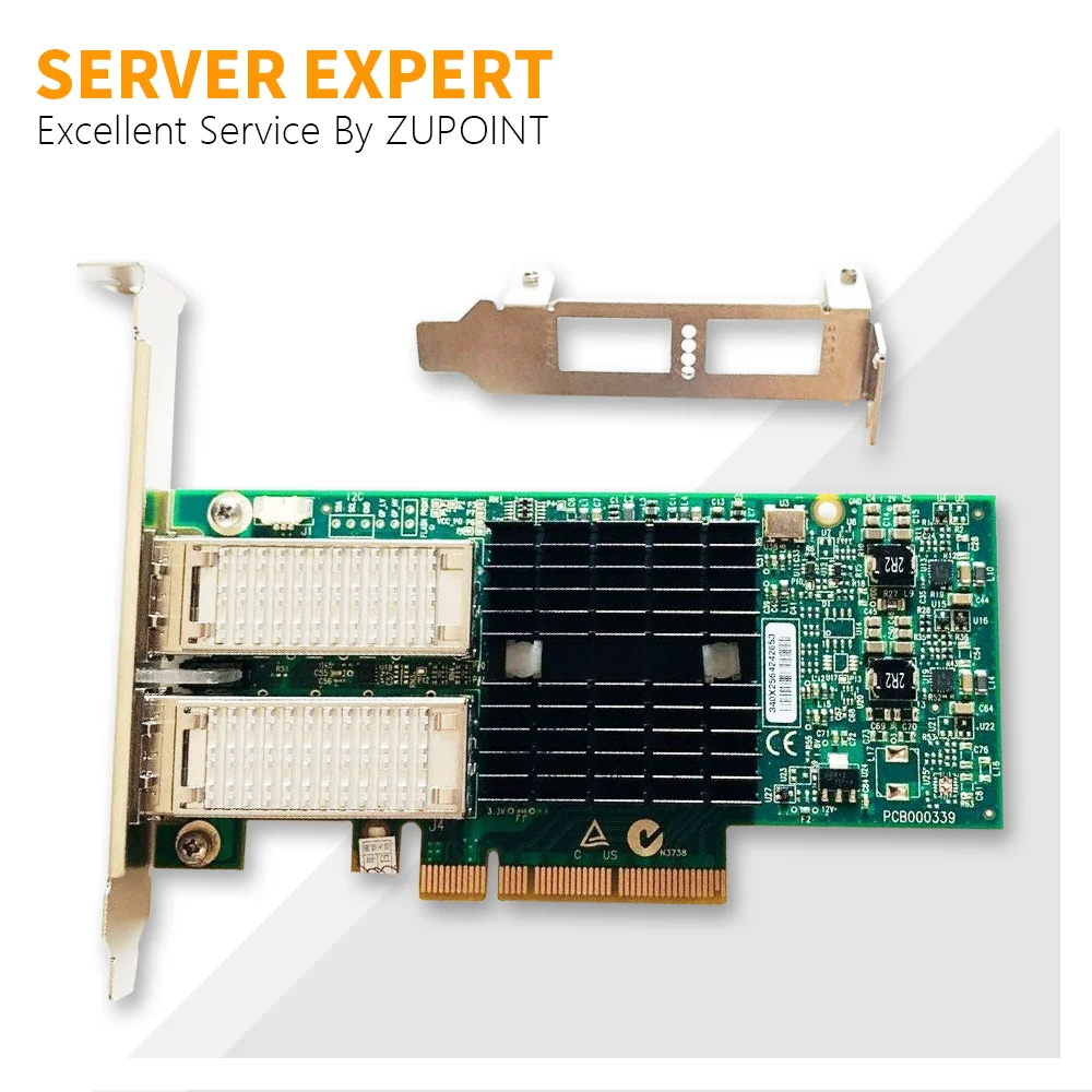 

ZUPOINT Mellanox ConnectX-3 CX354A Dual 40GbE QSFP - Flashed to MCX354A-FCBT Network Card