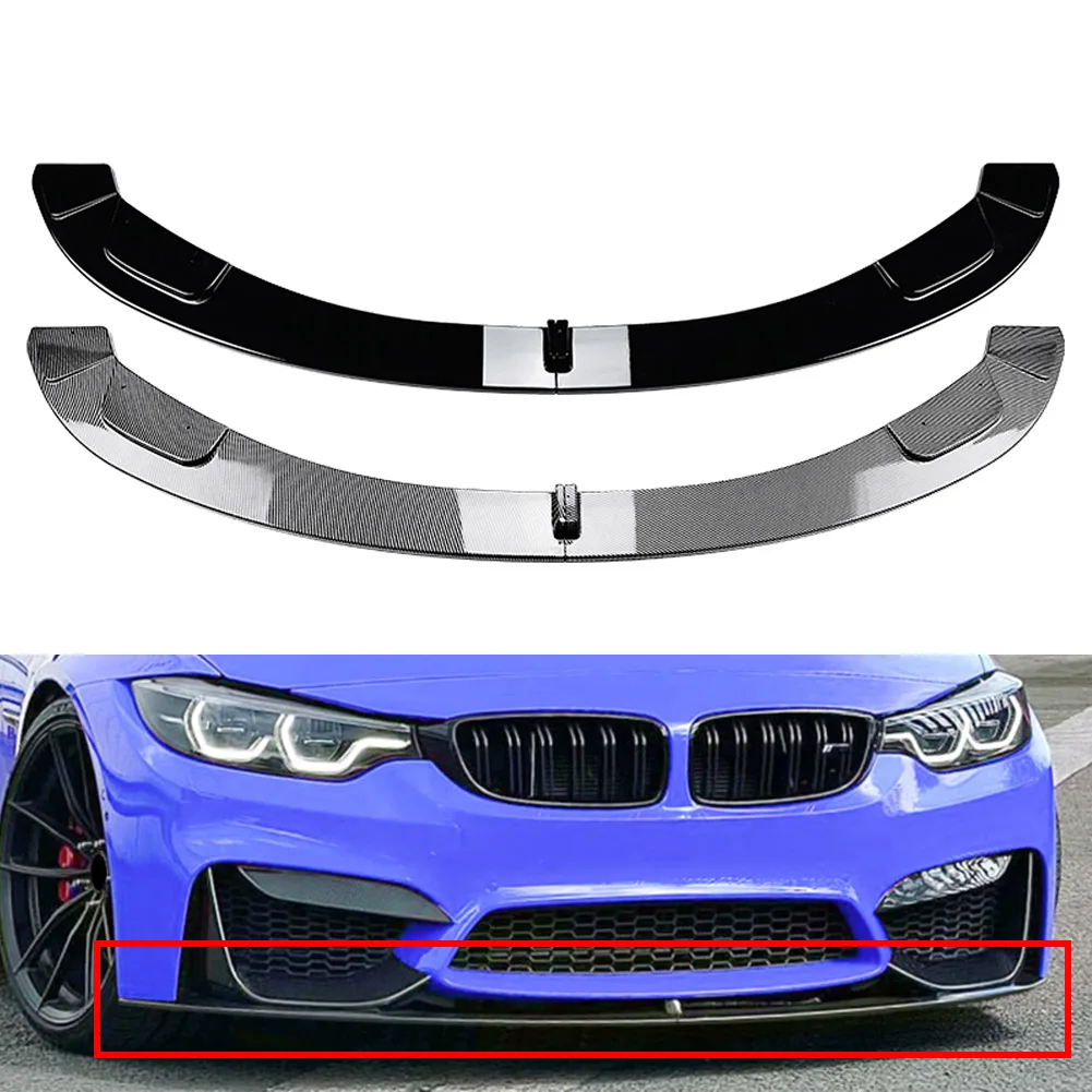 Car Front Bumper Lip Spoiler Splitter Body Kits For BMW F80 F81 M3 F82 F83 M4 2014 2015 2016 2017 2018 2019 2020