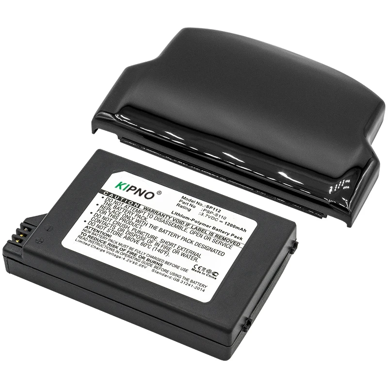 

1200mAh 1400mAh 3.6V High Capacity Lithium Ion Battery Pack for Sony PSP 2000/3000 PSP-S110+Cover - Replacement Battery