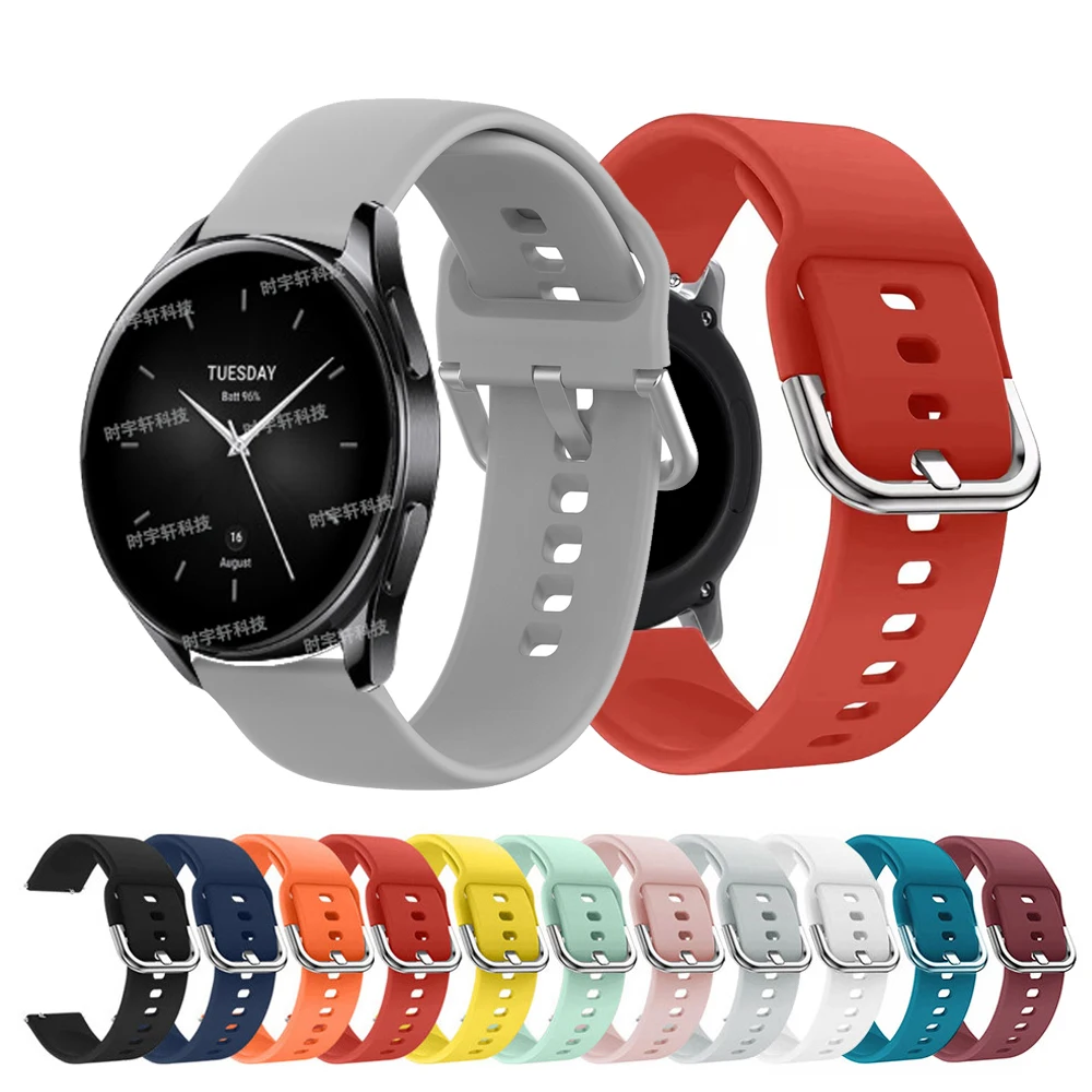 

22mm Silicone Band For Xiaomi Watch S2 42mm 46mm Strap Sport Bracelet For Xiaomi Watch 2 Pro/S1 Pro/S1 Active/S3/Color 2 Belt