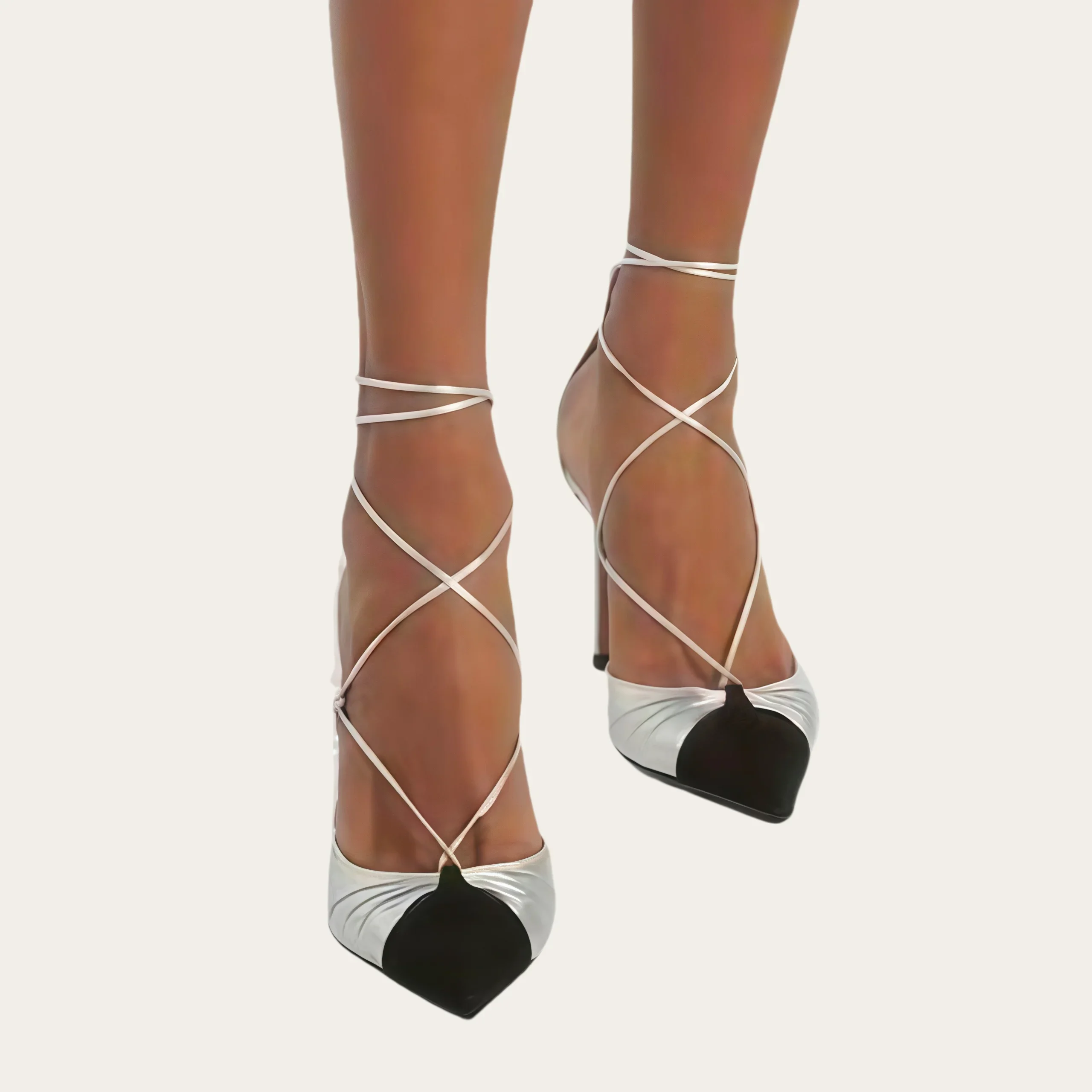 

New Classic All-Match High Heels For Women High-End Pointed Toe Shoes Female Stilettos Roman Strappy Sandals 2026 Spring Summer