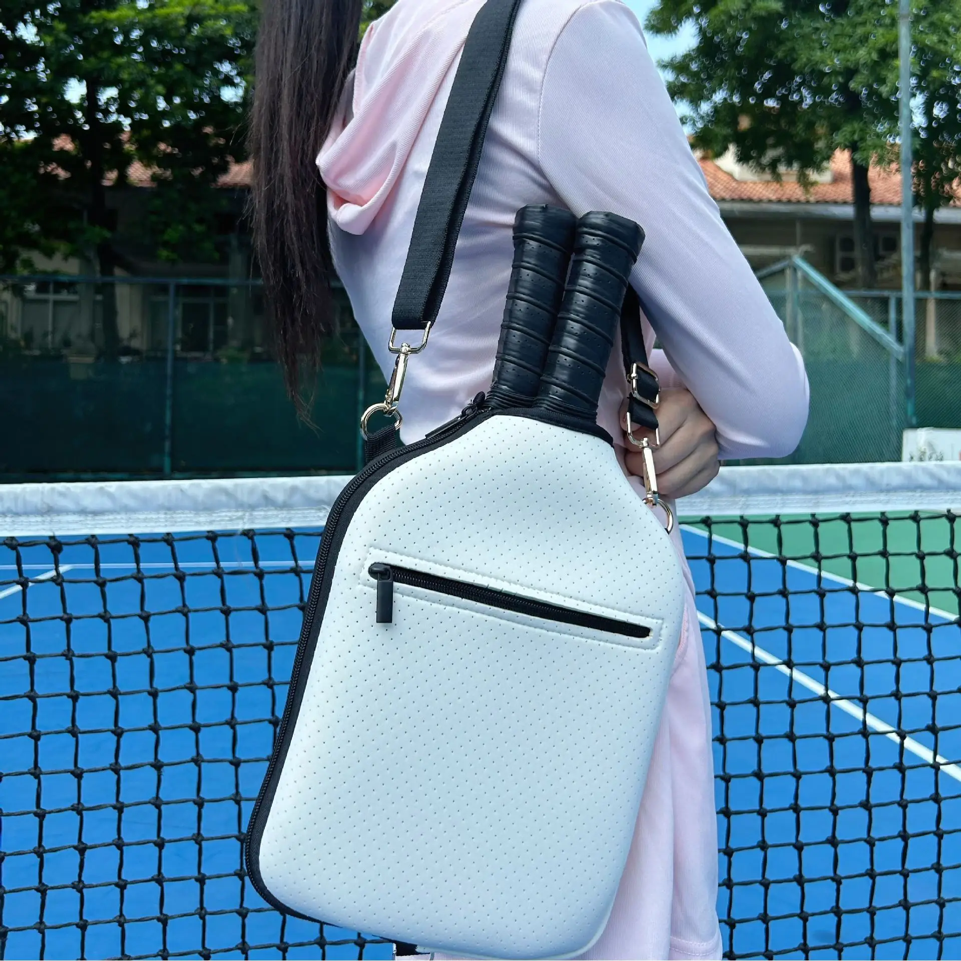 

Portable Fitness Sports Oxford Cloth Tennis Racket Bag Men's and Women's Satchel Badminton Bag
