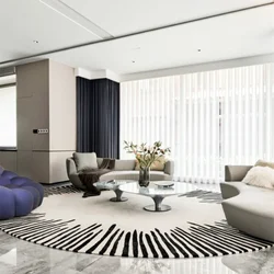 Fluffy Soft Living Room Decoration Carpet Light Luxury Rugs for Bedroom Large Area Round Lounge Rug Home Study Thicken Plush Mat