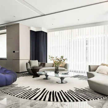Round Plush Area Rug 1