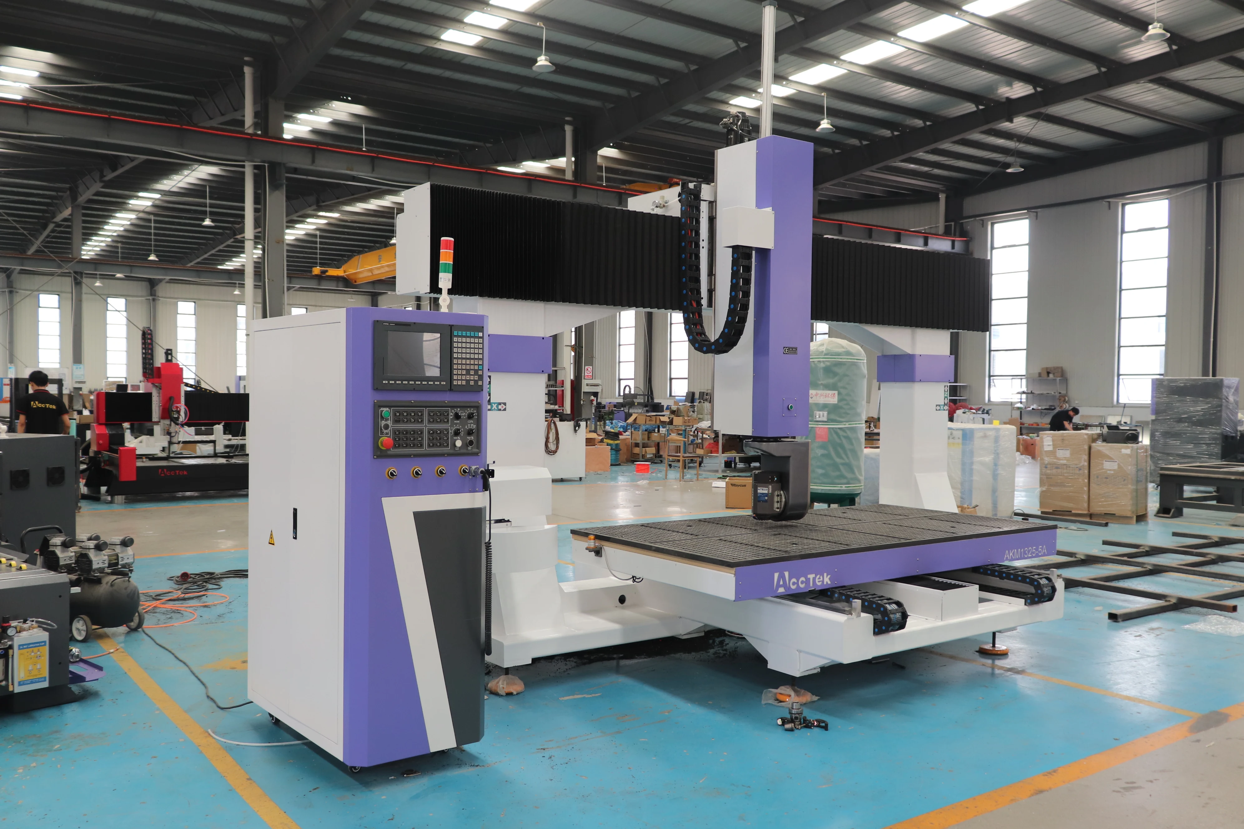 Picture 4: “ 5-axis ATC CNC Router machine ensuring high-speed precise multi-axis machining with Syntec 610MA-E5 control