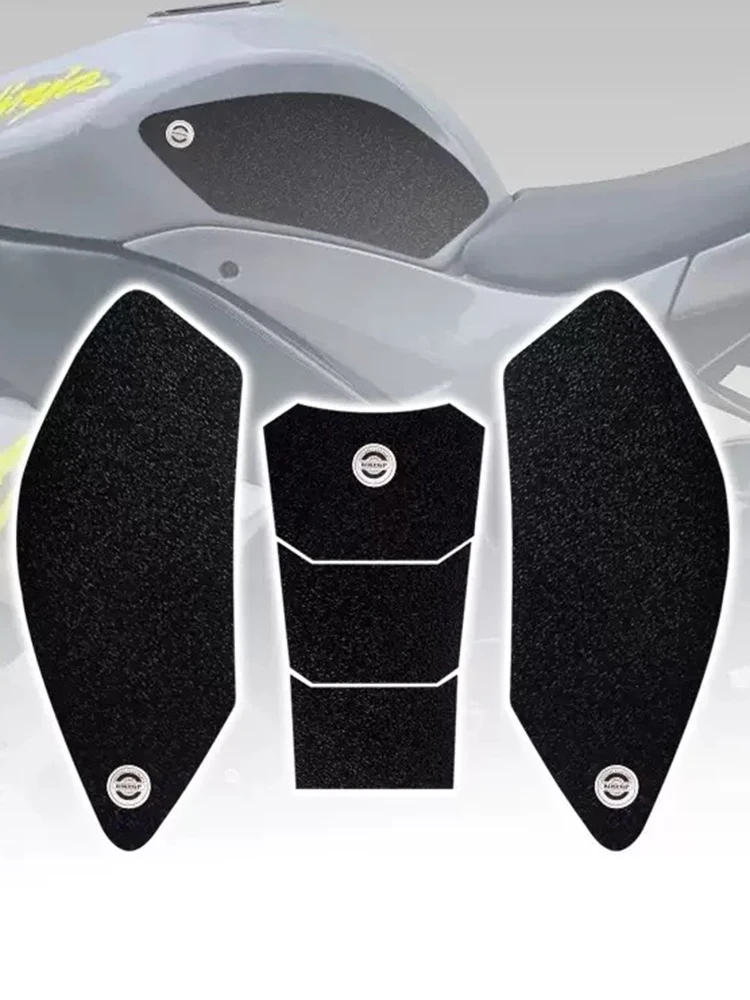 For KAWASAKI ZX10R 2009-2010 Motorcycle Fuel Tank Anti-slip Protection Sticker Fish Bone Design Side Sticker for Bike