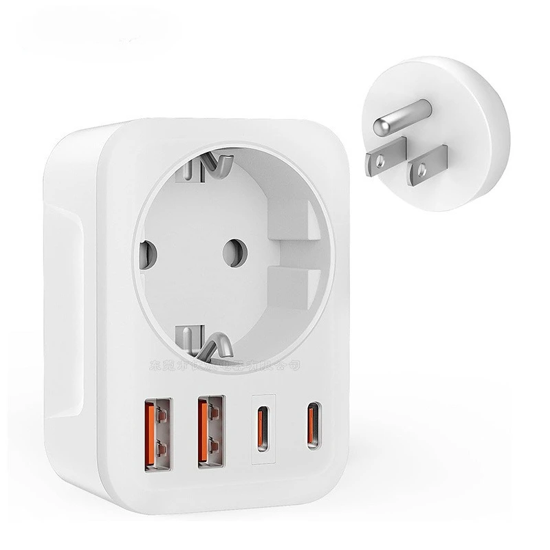 New Product Travel Plug Adapter: Supports German To UK, Swiss/Italian To EU, UK, US & AU Plugs—Ideal for International Travel