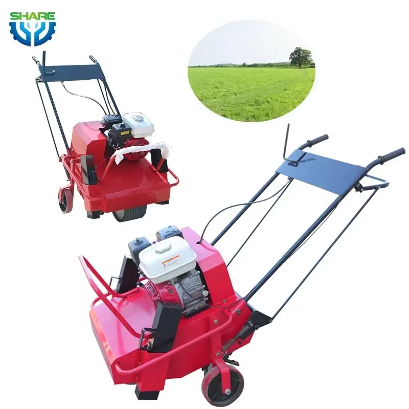 Petrol Lawn Rotary Aerator for Sale Hand Held Lawn Punching Machine Small Grass Garden Farm Gardening Punch Loosing Machinery