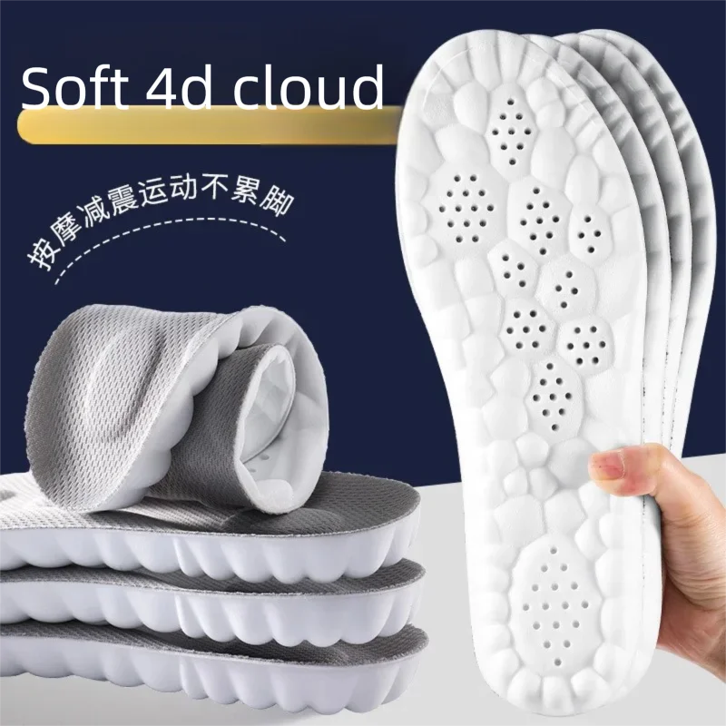 IFITNA 2 Paar Superweiche Sport-Einlegesohlen 4D Cloud Memory Foam Orthopädische Atmungsaktive Stoßdämpfende Einlage Anti-Ermüdung – Detail 5